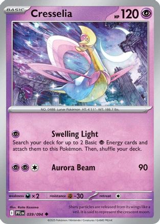 Cresselia - (039) Reverse Holofoil [ME02 Phantasmal Flames] - Trinity Hobby
