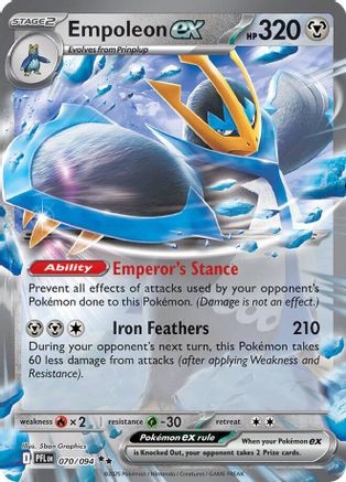 Empoleon ex - (070/094) Holofoil [ME02 Phantasmal Flames] - Trinity Hobby