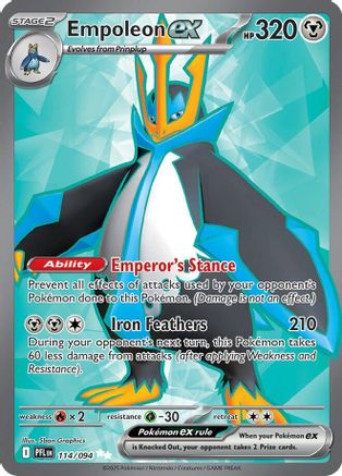 Empoleon ex - (114/094) Holofoil [ME02 Phantasmal Flames] - Trinity Hobby