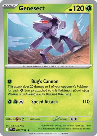 Genesect - (008) Reverse Holofoil [ME02 Phantasmal Flames] - Trinity Hobby