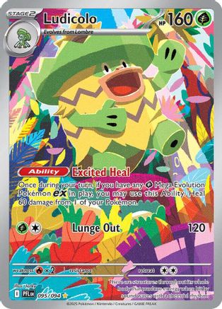 Ludicolo - (095/094) Holofoil [ME02 Phantasmal Flames] - Trinity Hobby