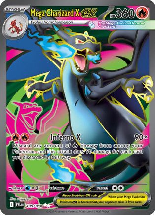 Mega Charizard X ex - (109/094) Holofoil [ME02 Phantasmal Flames]