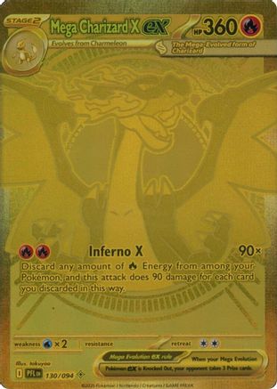 Mega Charizard X ex - (130/094) Holofoil [ME02 Phantasmal Flames] - Trinity Hobby
