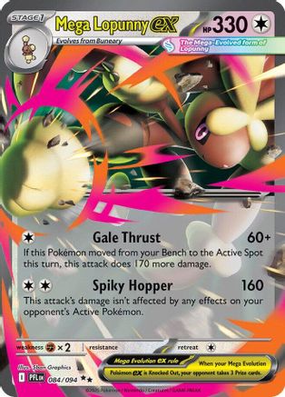 Mega Lopunny ex - (084/094) Holofoil [ME02 Phantasmal Flames] - Trinity Hobby