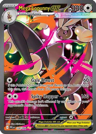 Mega Lopunny ex - (128/094) Holofoil [ME02 Phantasmal Flames] - Trinity Hobby