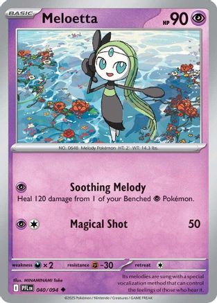 Meloetta - (040) Reverse Holofoil [ME02 Phantasmal Flames] - Trinity Hobby