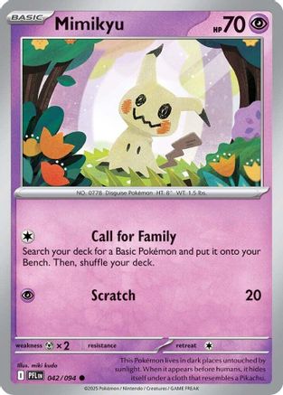 Mimikyu - (042) Reverse Holofoil [ME02 Phantasmal Flames] - Trinity Hobby