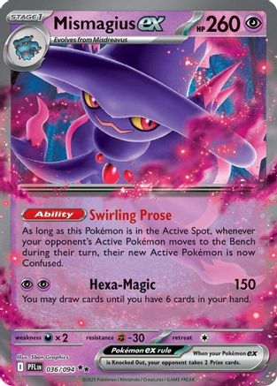 Mismagius ex - (036/094) Holofoil [ME02 Phantasmal Flames]