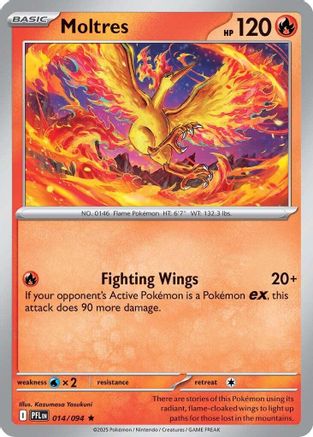 Moltres - (014) Holofoil [ME02 Phantasmal Flames] - Trinity Hobby