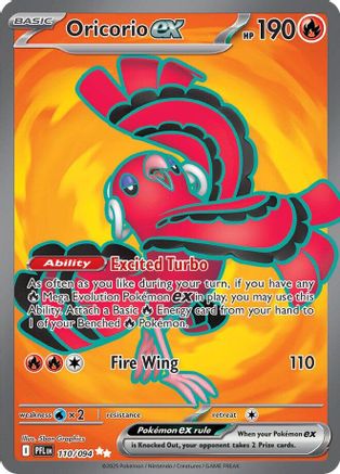Oricorio ex - (110/094) Holofoil [ME02 Phantasmal Flames] - Trinity Hobby