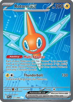 Rotom ex - (111/094) Holofoil [ME02 Phantasmal Flames] - Trinity Hobby