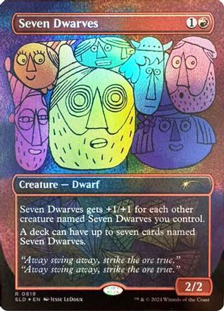 Seven Dwarves (0819)  [Foil]  (SLD-819) - [Secret Lair Drop Series] - Trinity Hobby