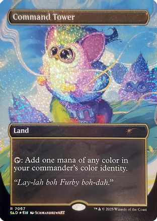 Command Tower (7067) (Confetti Foil)  [Foil]  (SLD-7067) - [Secret Lair Drop Series] - Trinity Hobby