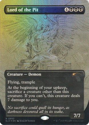 Lord of the Pit (Sketch Showcase) (Rainbow Foil)  [Foil]  (SLD-893) - [Secret Lair Drop Series] - Trinity Hobby