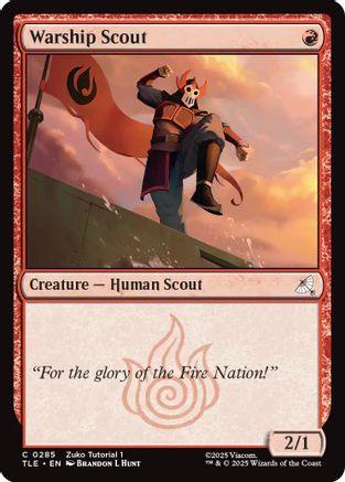 Warship scout (0285)  (TLE-285) - [Avatar: The Last Airbender: Eternal-Legal] - Trinity Hobby