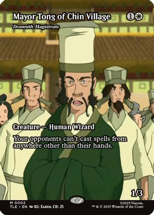 Mayor Tong of Chin Village - Drannith Magistrate (Borderless)  (TLE-002) - [Avatar: The Last Airbender: Eternal-Legal] - Trinity Hobby