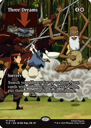 Three Dreams (Borderless)  (TLE-008) - [Avatar: The Last Airbender: Eternal-Legal] - Trinity Hobby