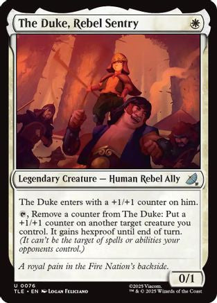 The Duke, Rebel Sentry  [Foil]  (TLE-076) - [Avatar: The Last Airbender: Eternal-Legal] - Trinity Hobby