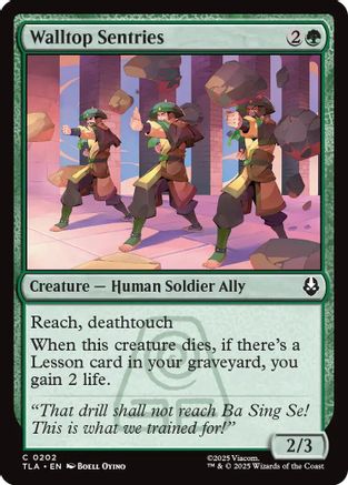 Walltop Sentries  [Foil]  (TLA-202) - [Avatar: The Last Airbender] - Trinity Hobby