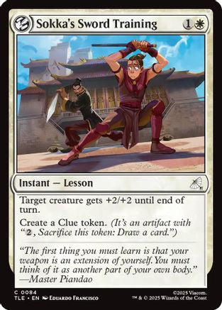 Sokka's Sword Training  [Foil]  (TLE-084) - [Avatar: The Last Airbender: Eternal-Legal] - Trinity Hobby
