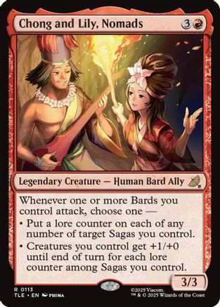 Chong and Lily, Nomads  (TLE-113) - [Avatar: The Last Airbender: Eternal-Legal] - Trinity Hobby