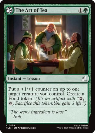 The Art of Tea  [Foil]  (TLE-129) - [Avatar: The Last Airbender: Eternal-Legal] - Trinity Hobby