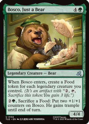 Bosco, Just a Bear  (TLE-132) - [Avatar: The Last Airbender: Eternal-Legal] - Trinity Hobby