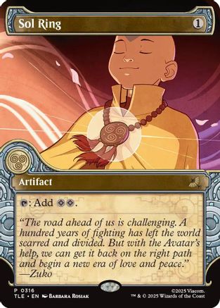 Sol Ring (Showcase)  (TLE-316) - [Avatar: The Last Airbender: Eternal-Legal] - Trinity Hobby