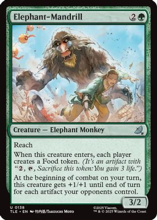 Elephant-Mandrill  [Foil]  (TLE-138) - [Avatar: The Last Airbender: Eternal-Legal] - Trinity Hobby