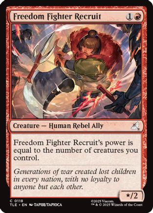 Freedom Fighter Recruit  (TLE-118) - [Avatar: The Last Airbender: Eternal-Legal] - Trinity Hobby