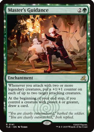 Master's Guidance  [Foil]  (TLE-141) - [Avatar: The Last Airbender: Eternal-Legal] - Trinity Hobby