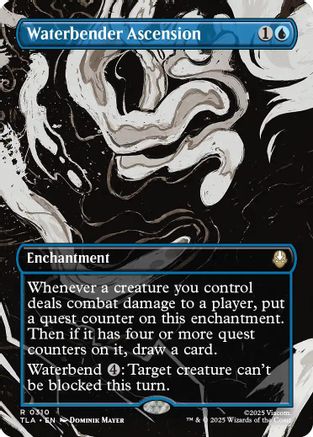 Waterbender Ascension (Borderless)  [Foil]  (TLA-310) - [Avatar: The Last Airbender] - Trinity Hobby