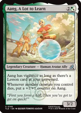 Aang, A Lot to Learn  [Foil]  (TLE-146) - [Avatar: The Last Airbender: Eternal-Legal] - Trinity Hobby