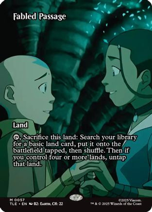 Fabled Passage (Borderless)  [Foil]  (TLE-057) - [Avatar: The Last Airbender: Eternal-Legal] - Trinity Hobby