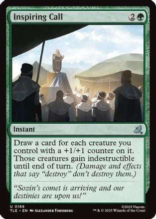 Inspiring Call  [Foil]  (TLE-168) - [Avatar: The Last Airbender: Eternal-Legal] - Trinity Hobby