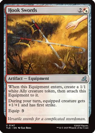 Hook Swords  [Foil]  (TLE-147) - [Avatar: The Last Airbender: Eternal-Legal] - Trinity Hobby