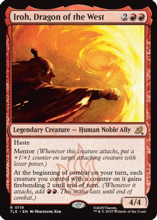 Iroh, Dragon of the West  [Foil]  (TLE-119) - [Avatar: The Last Airbender: Eternal-Legal] - Trinity Hobby