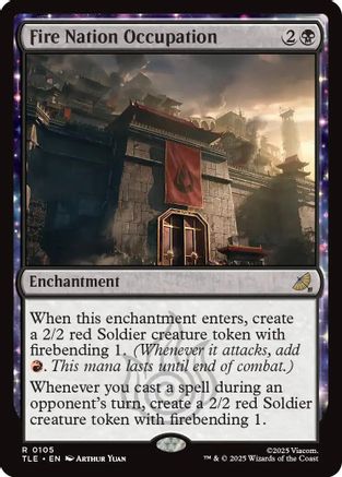 Fire Nation Occupation  [Foil]  (TLE-105) - [Avatar: The Last Airbender: Eternal-Legal] - Trinity Hobby