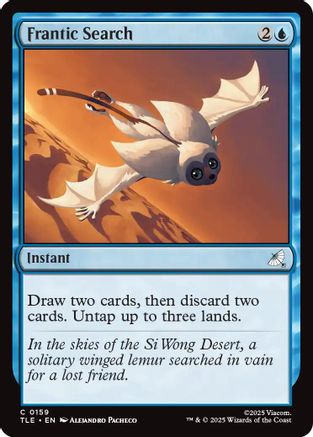 Frantic Search  [Foil]  (TLE-159) - [Avatar: The Last Airbender: Eternal-Legal] - Trinity Hobby