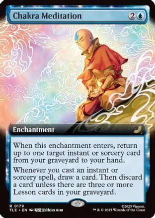 Chakra Meditation (Extended Art)  [Foil]  (TLE-179) - [Avatar: The Last Airbender: Eternal-Legal] - Trinity Hobby