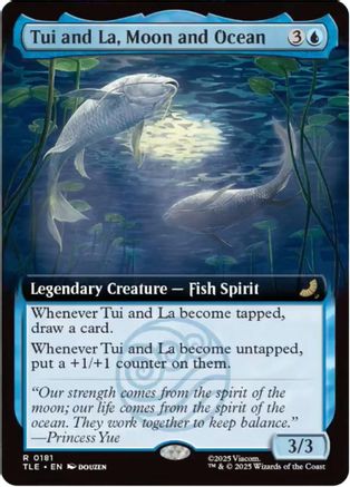 Tui and La, Moon and Ocean (Extended Art)  [Foil]  (TLE-181) - [Avatar: The Last Airbender: Eternal-Legal] - Trinity Hobby