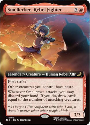 Smellerbee, Rebel Fighter (Extended Art)  [Foil]  (TLE-198) - [Avatar: The Last Airbender: Eternal-Legal] - Trinity Hobby