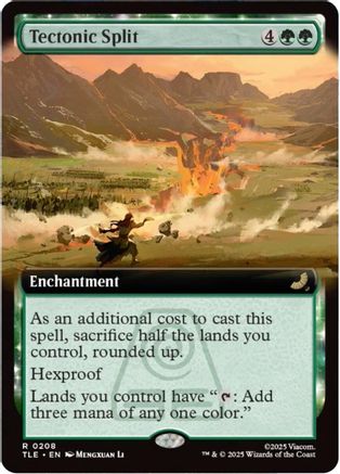 Tectonic Split (Extended Art)  [Foil]  (TLE-208) - [Avatar: The Last Airbender: Eternal-Legal] - Trinity Hobby