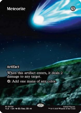 Meteorite (Borderless)  [Foil]  (TLE-054) - [Avatar: The Last Airbender: Eternal-Legal] - Trinity Hobby