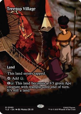 Treetop Village (Borderless)  [Foil]  (TLE-060) - [Avatar: The Last Airbender: Eternal-Legal] - Trinity Hobby