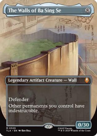 The Walls of Ba Sing Se (Borderless)  [Foil]  (TLA-329) - [Avatar: The Last Airbender] - Trinity Hobby