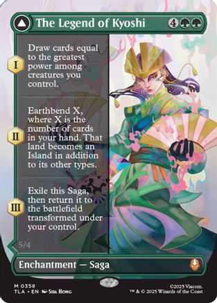 The Legend of Kyoshi (Borderless)  [Foil]  (TLA-358) - [Avatar: The Last Airbender] - Trinity Hobby