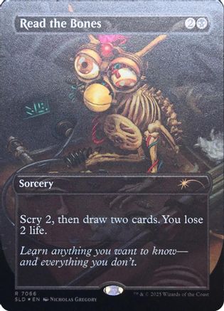 Read the Bones (Rainbow Foil)  [Foil]  (SLD-7066) - [Secret Lair Drop Series] - Trinity Hobby