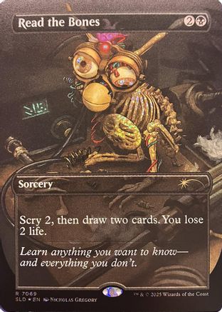 Read the Bones (Confetti Foil)  [Foil]  (SLD-7069) - [Secret Lair Drop Series] - Trinity Hobby