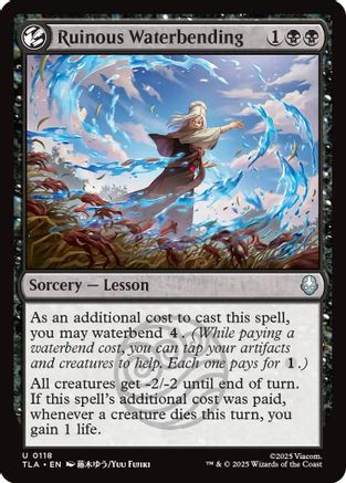 Ruinous Waterbending  [Foil]  (TLA-118) - [Avatar: The Last Airbender] - Trinity Hobby